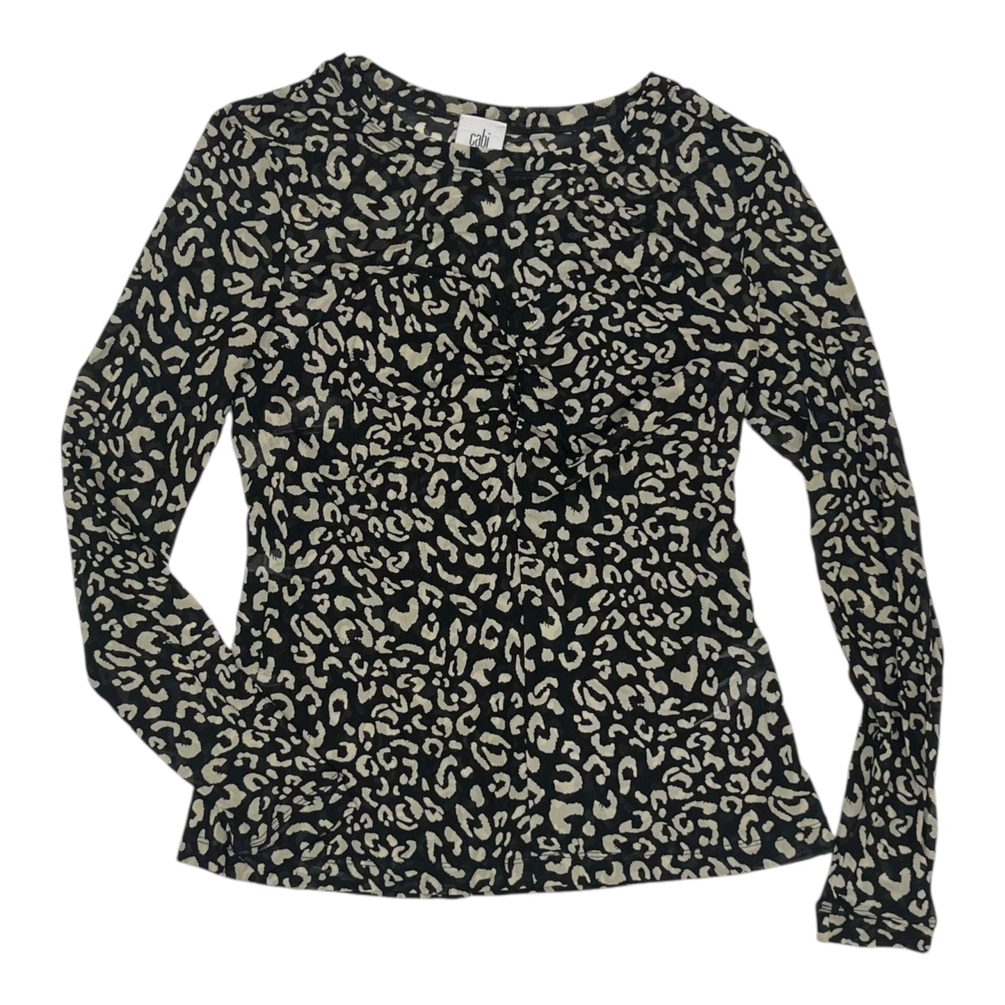 Blouse Ls By Cabi In Black & Tan, Size:S