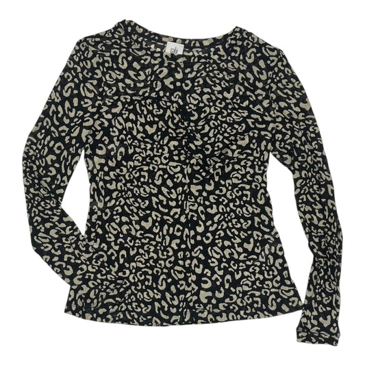 Blouse Ls By Cabi In Black & Tan, Size:S