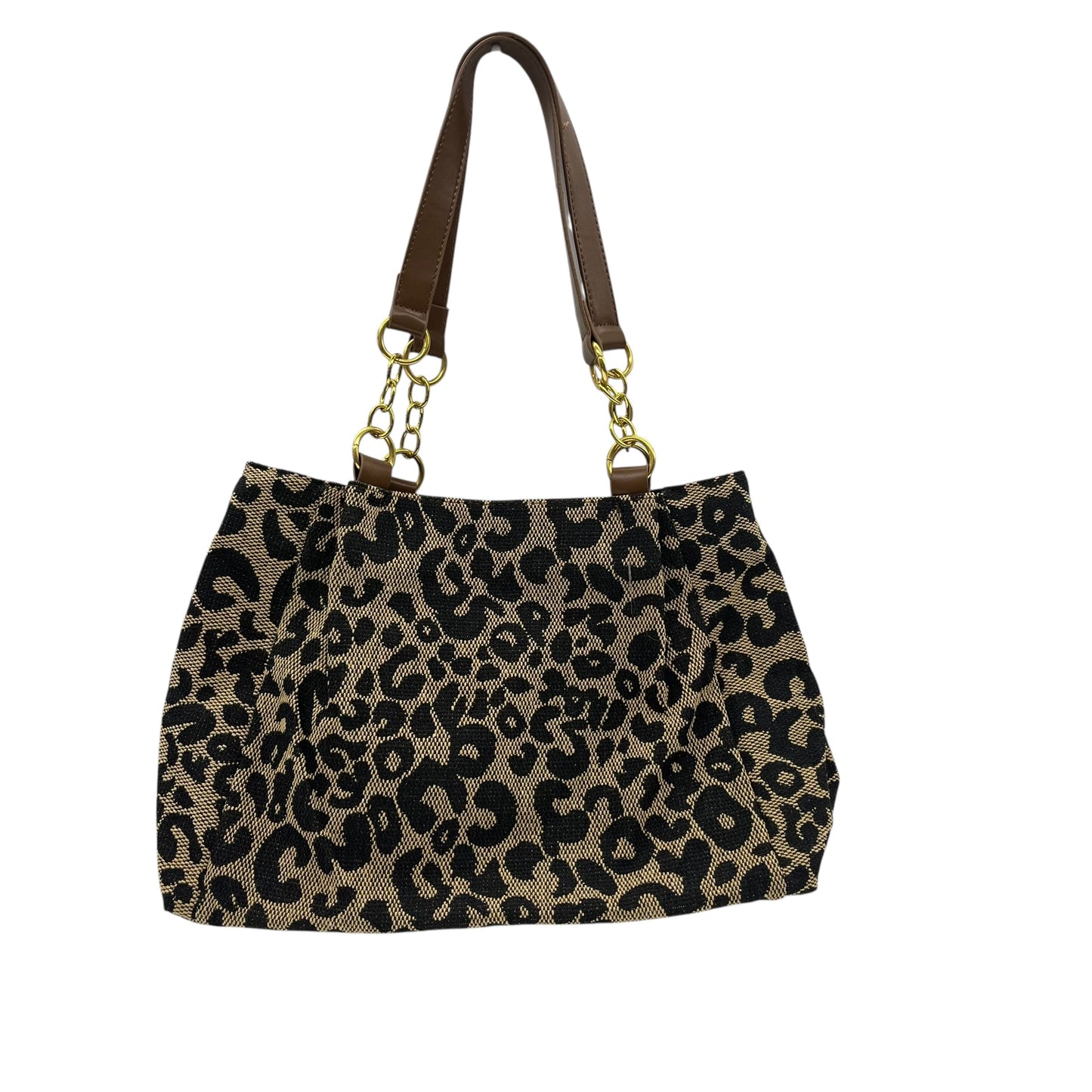 Handbag By Cmf In Leopard Print, Size:Medium