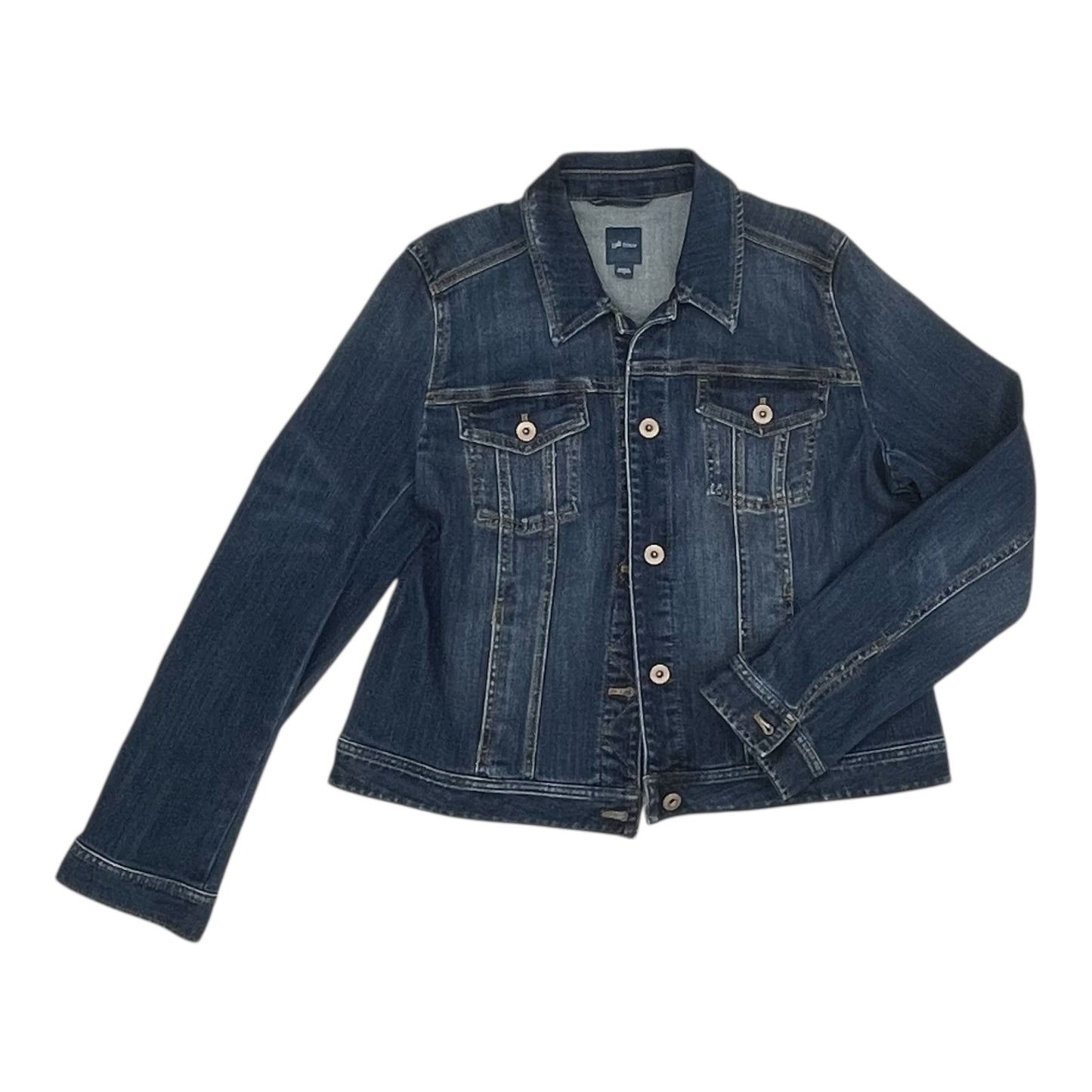Jacket Denim By J. Jill In Blue Denim, Size:S