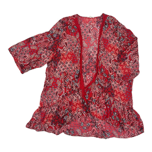 Kimono By Maurices In Red, Size:3X