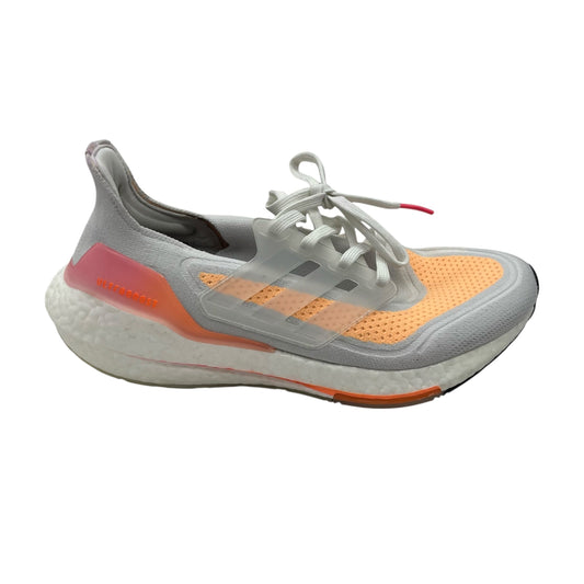 Shoes Athletic By Adidas In Orange & White, Size:9.5