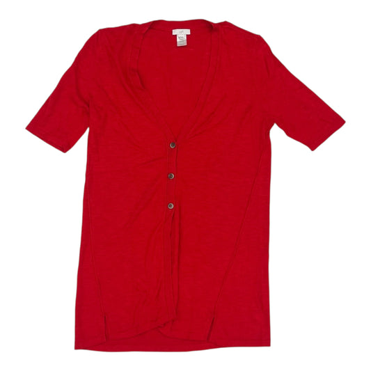 Cardigan By J. Jill In Red, Size:S