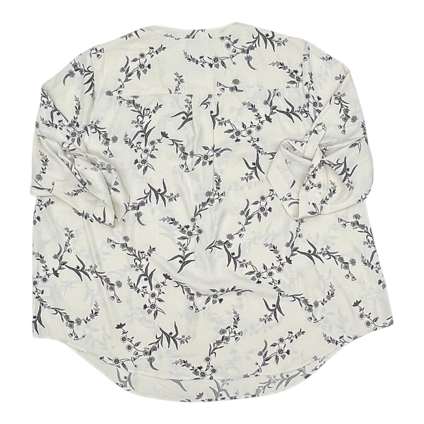 Blouse 3/4 Sleeve By Torrid In Cream, Size:3X