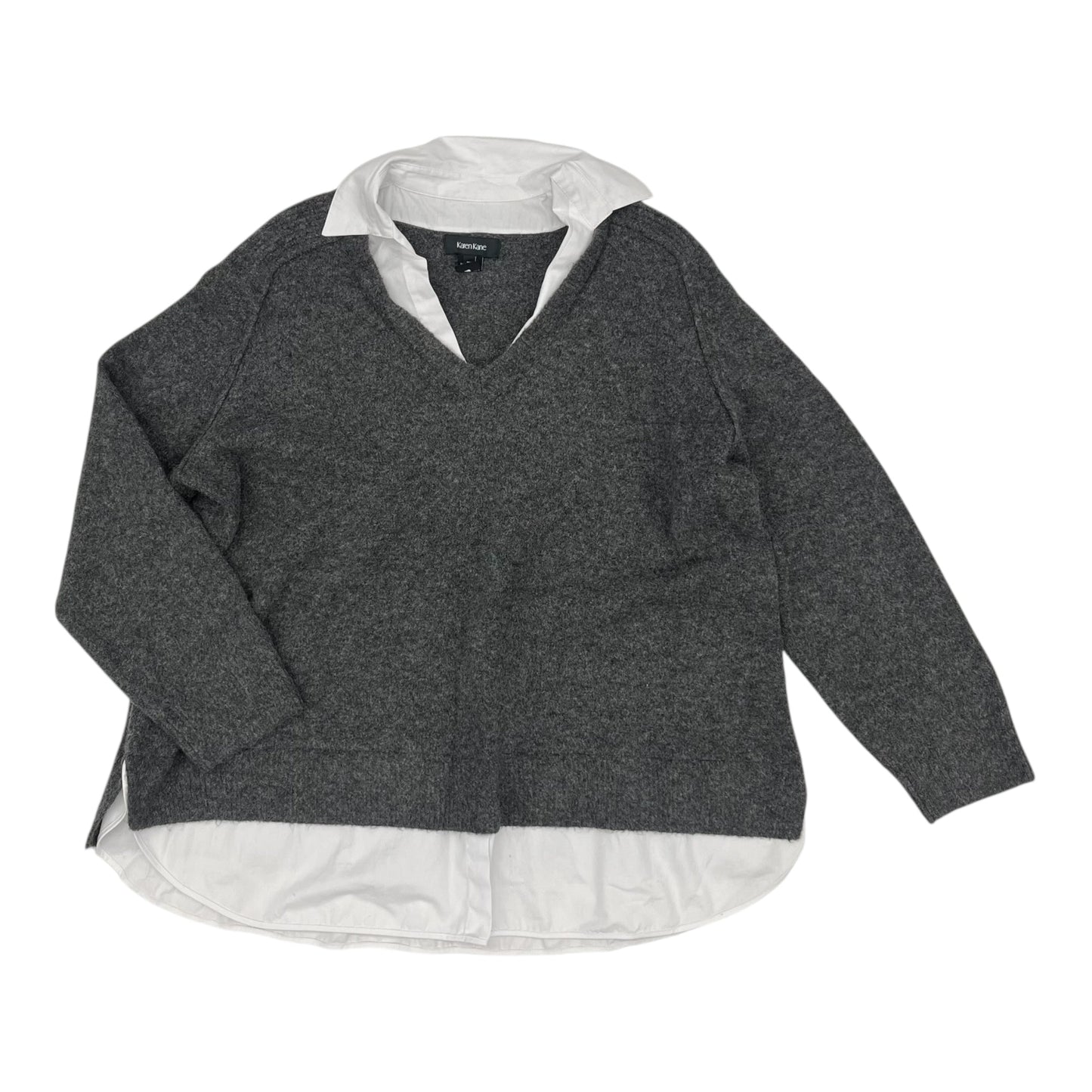 Sweater By Karen Kane In Grey, Size:3X