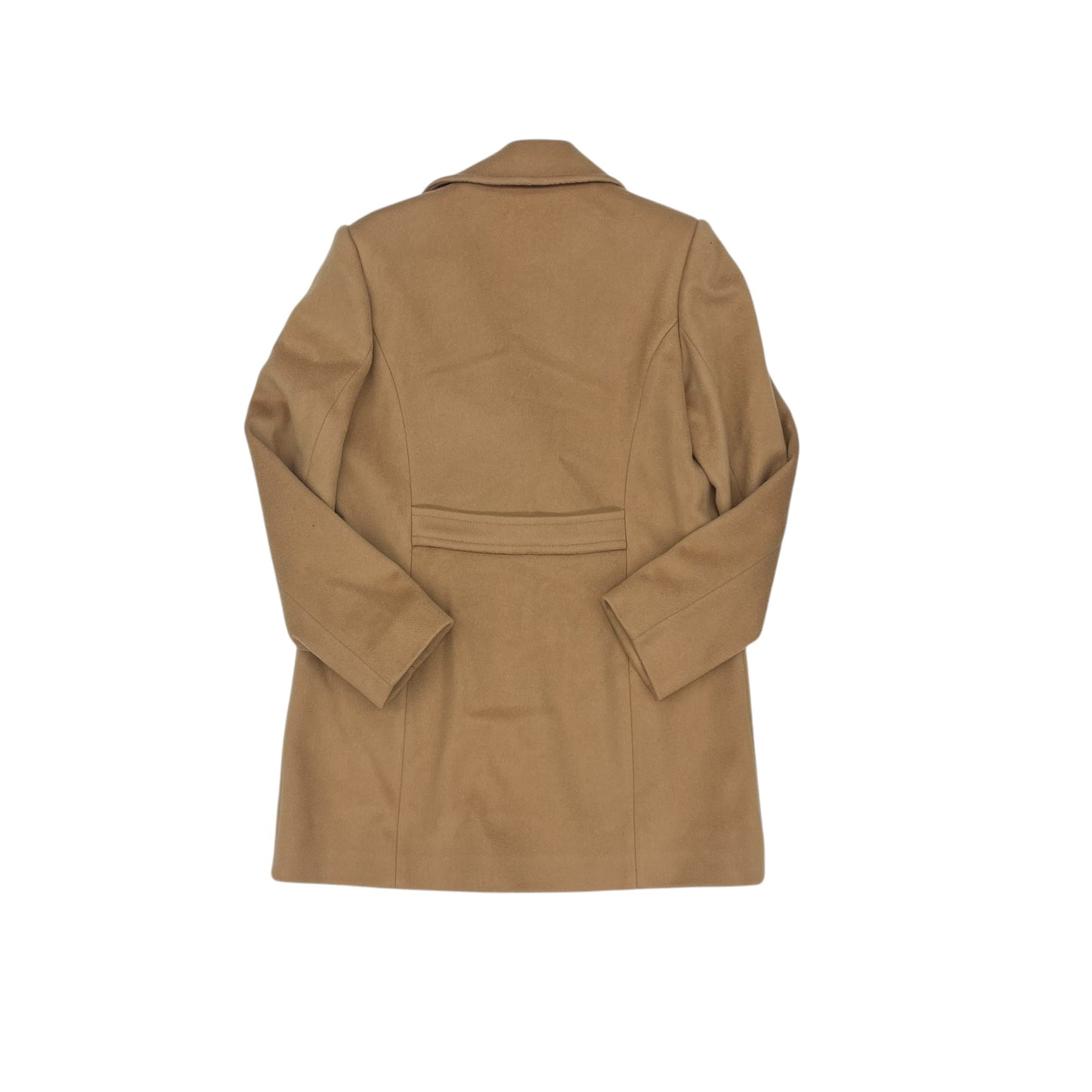 Coat Wool By Talbots In Tan, Size:S