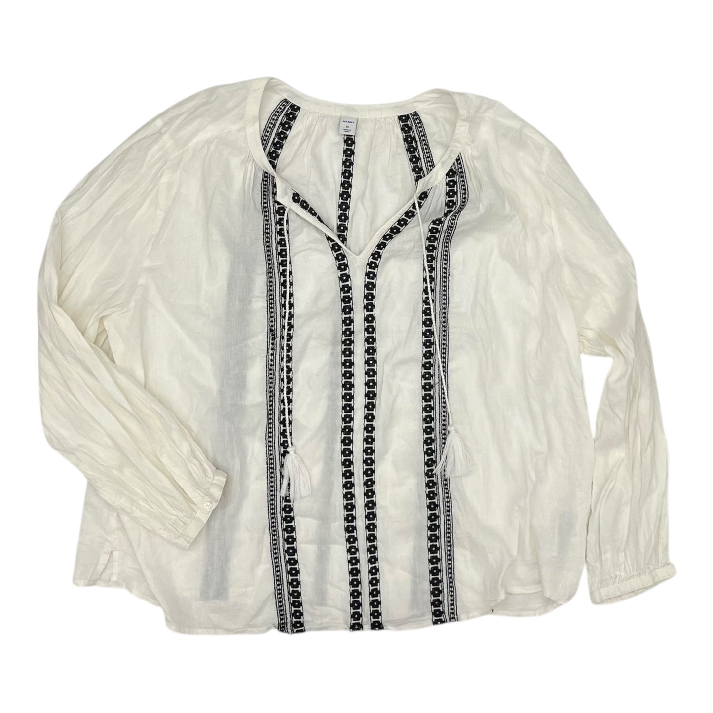 Top Ls By Old Navy In White, Size:Xl