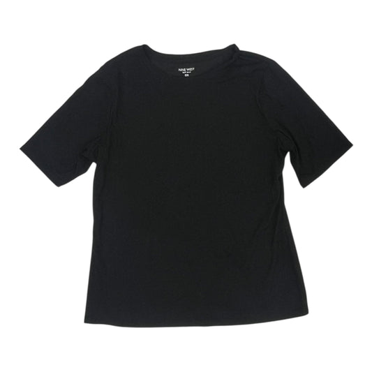 Top Ss Basic By Nine West Apparel In Black, Size:Xl