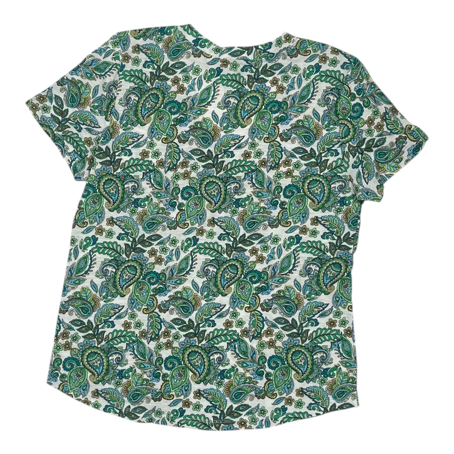 Top Ss By Loft In Green & White, Size:M