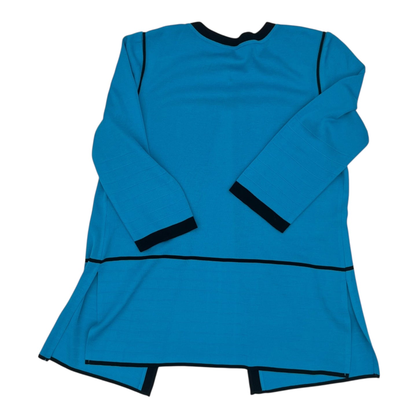 Sweater Cardigan By Ming Wang In Blue, Size:L