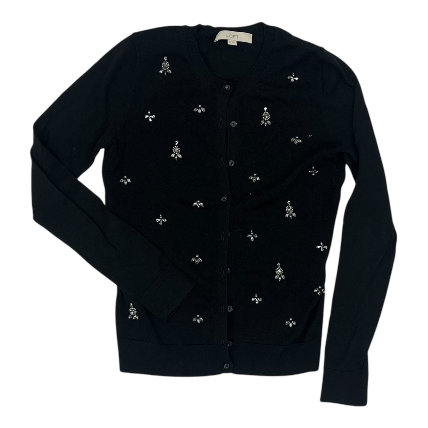 Cardigan By Loft In Black, Size:Xs