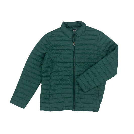 Jacket Puffer & Quilted By Lands End In Green, Size:L