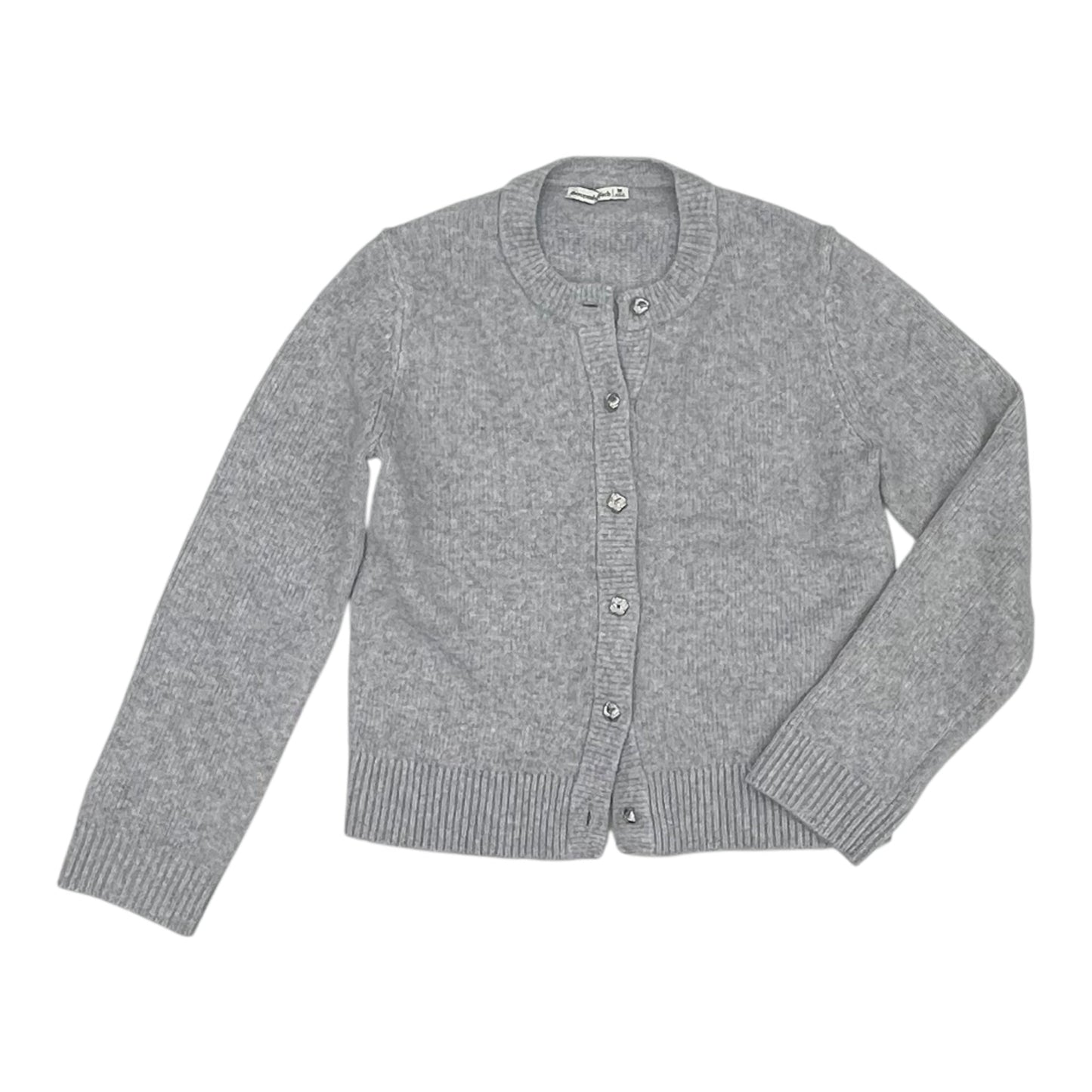Sweater Cardigan By Abercrombie And Fitch In Grey, Size:M