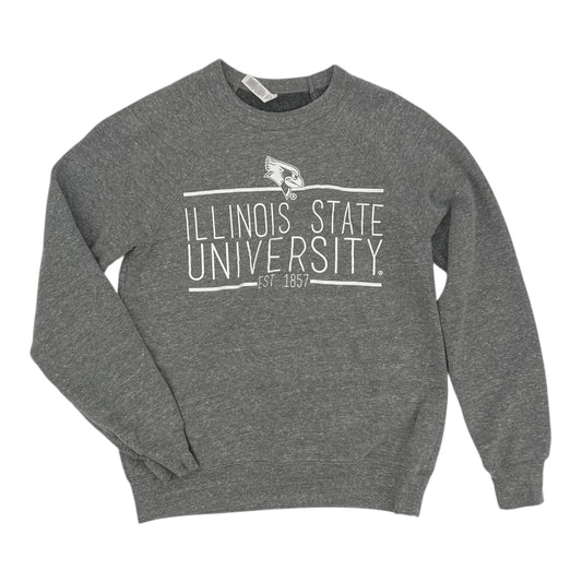 Athletic Sweatshirt Crewneck By Bella + Canvas In Grey, Size:S