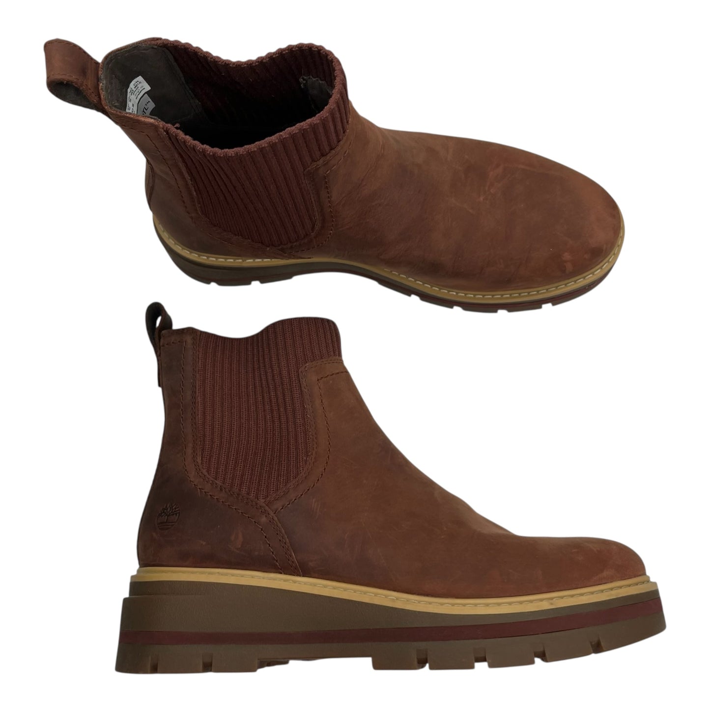 Boots Ankle Flats By Timberland In Red, Size:9