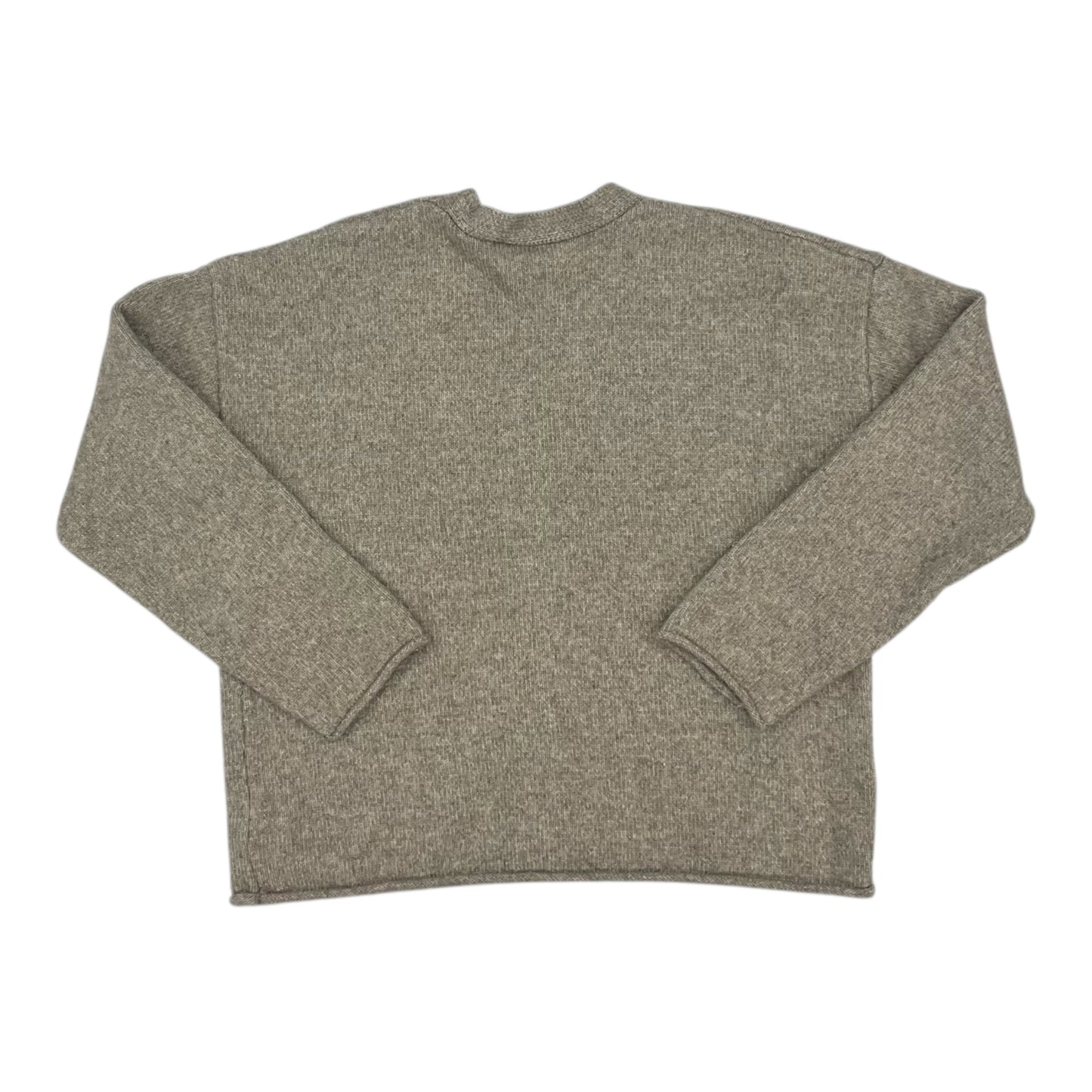 Sweater Cardigan By Members Mark In Tan, Size:M