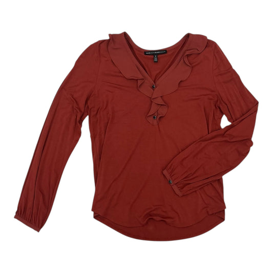 Blouse Ls By White House Black Market In Orange, Size:M