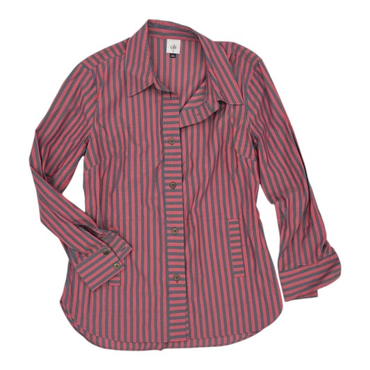 Blouse Ls By Cabi In Blue & Red, Size:M