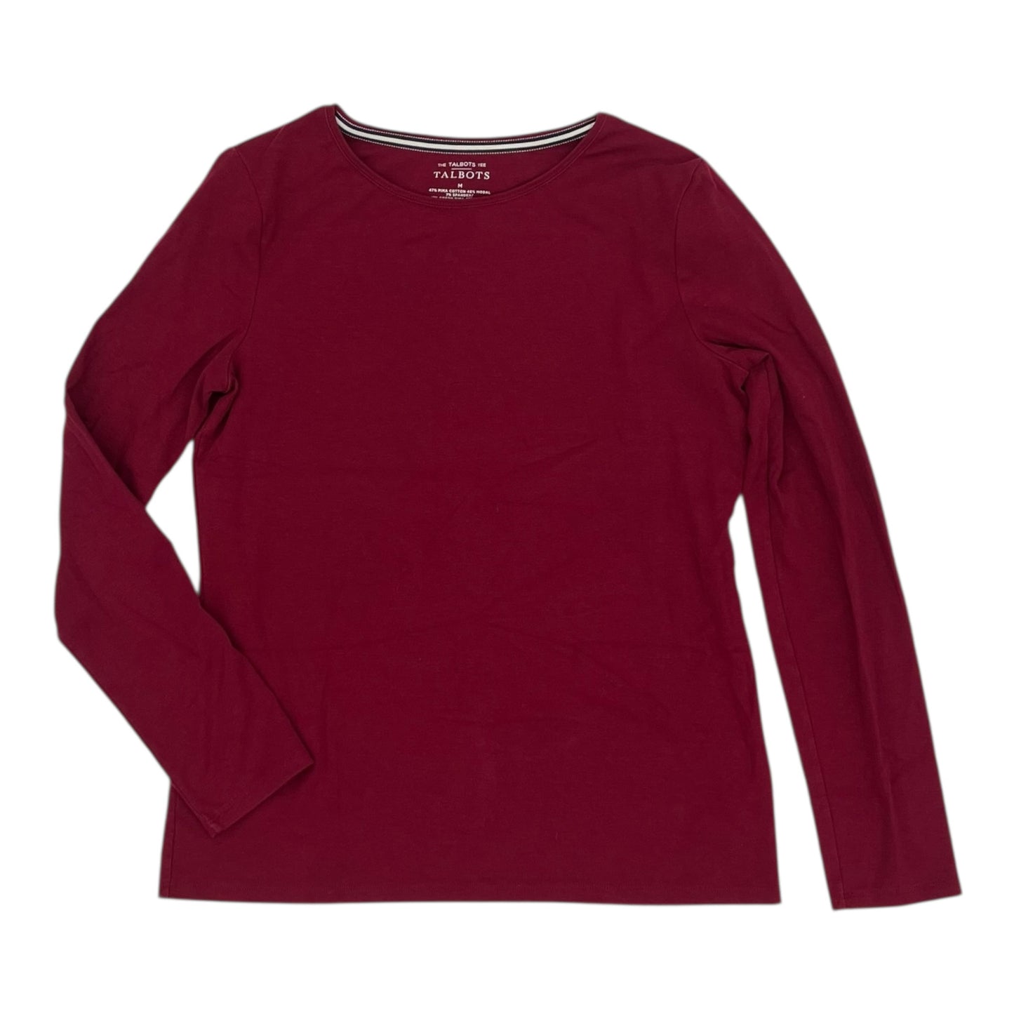 Top Ls Basic By Talbots In Red, Size:M