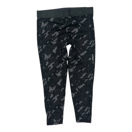 Athletic Capris By Adidas In Black & Grey, Size:Xl