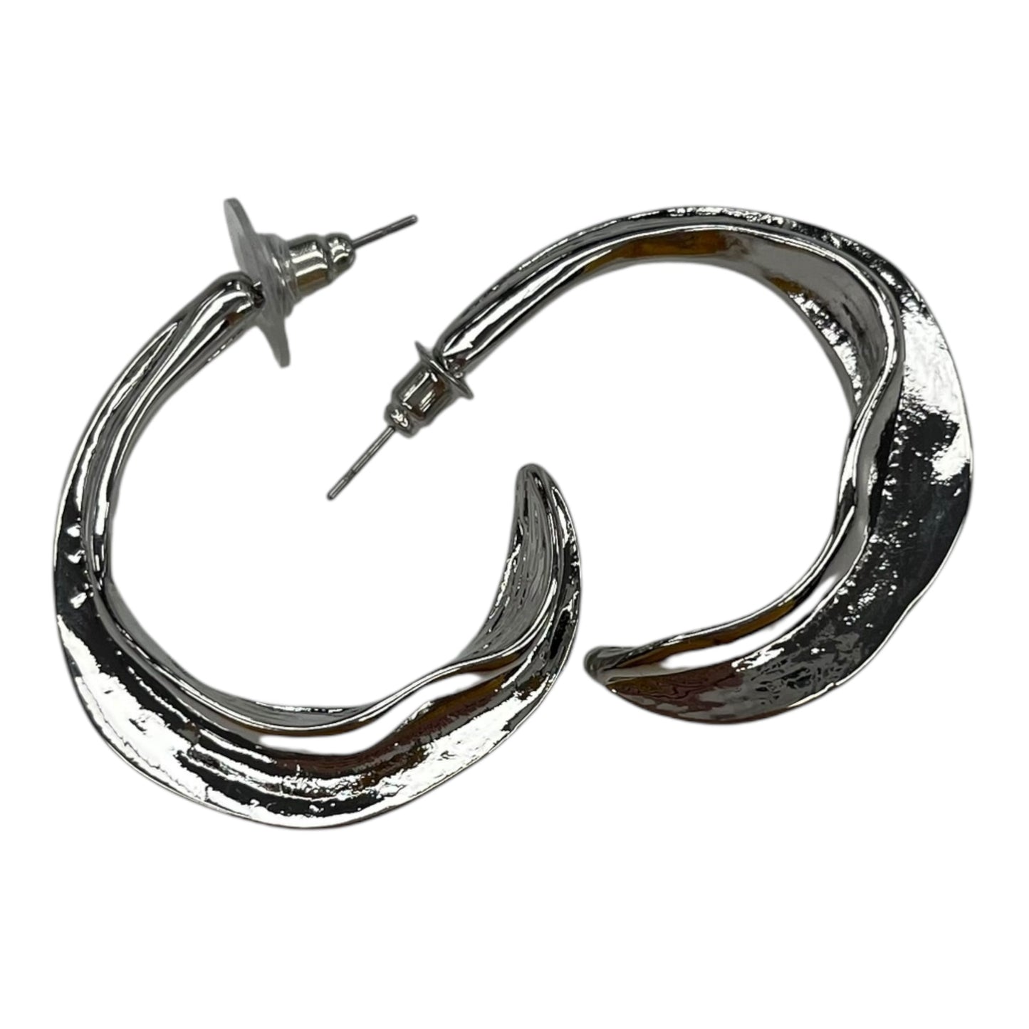 Earrings Hoop By Clothes Mentor In Silver