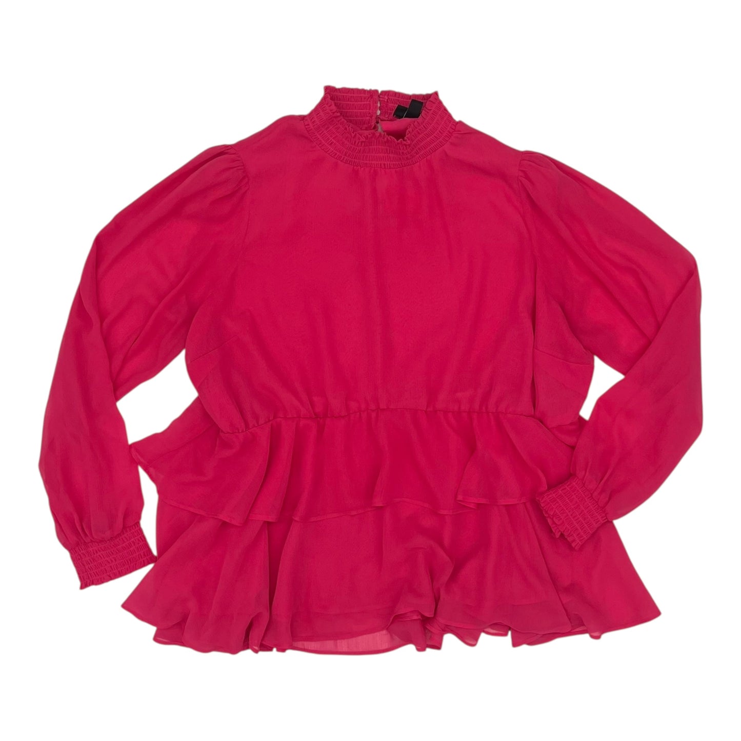 Blouse Ls By Torrid In Pink, Size:1X