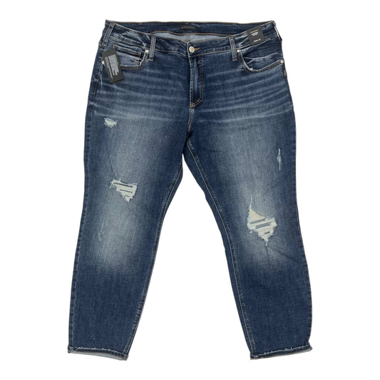 JEANS BOYFRIEND by SILVER In BLUE DENIM, Size: 20