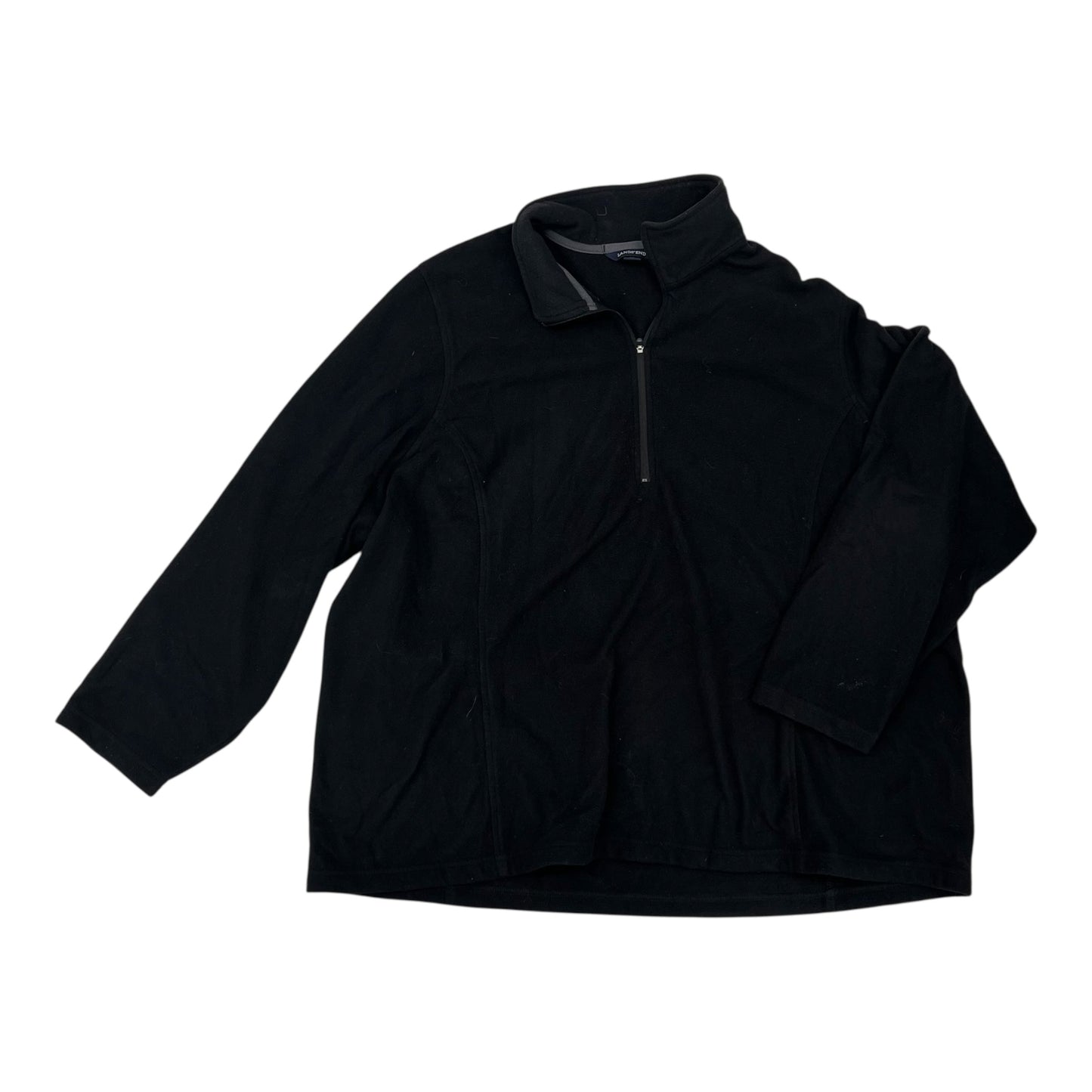 Athletic Fleece By Lands End In Black, Size:3X