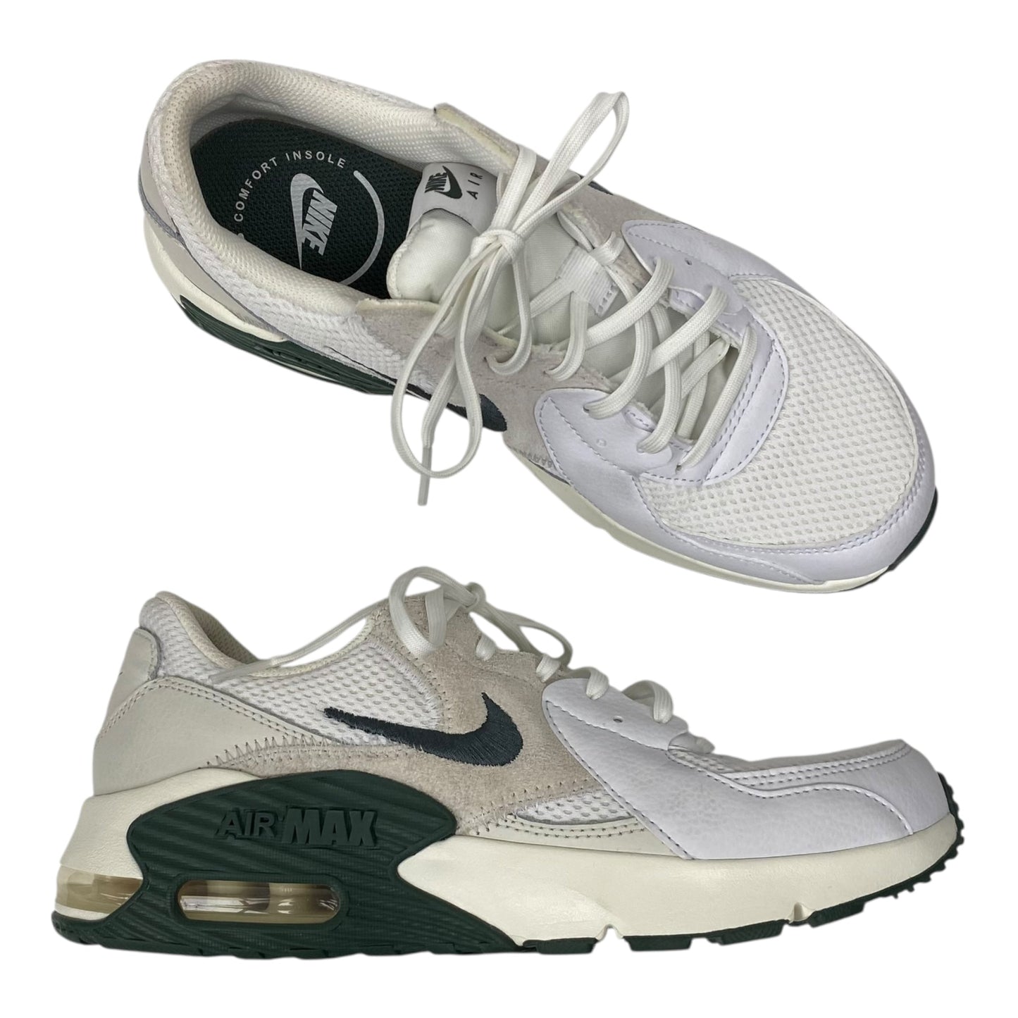 Shoes Sneakers By Nike In Green & White, Size:8.5