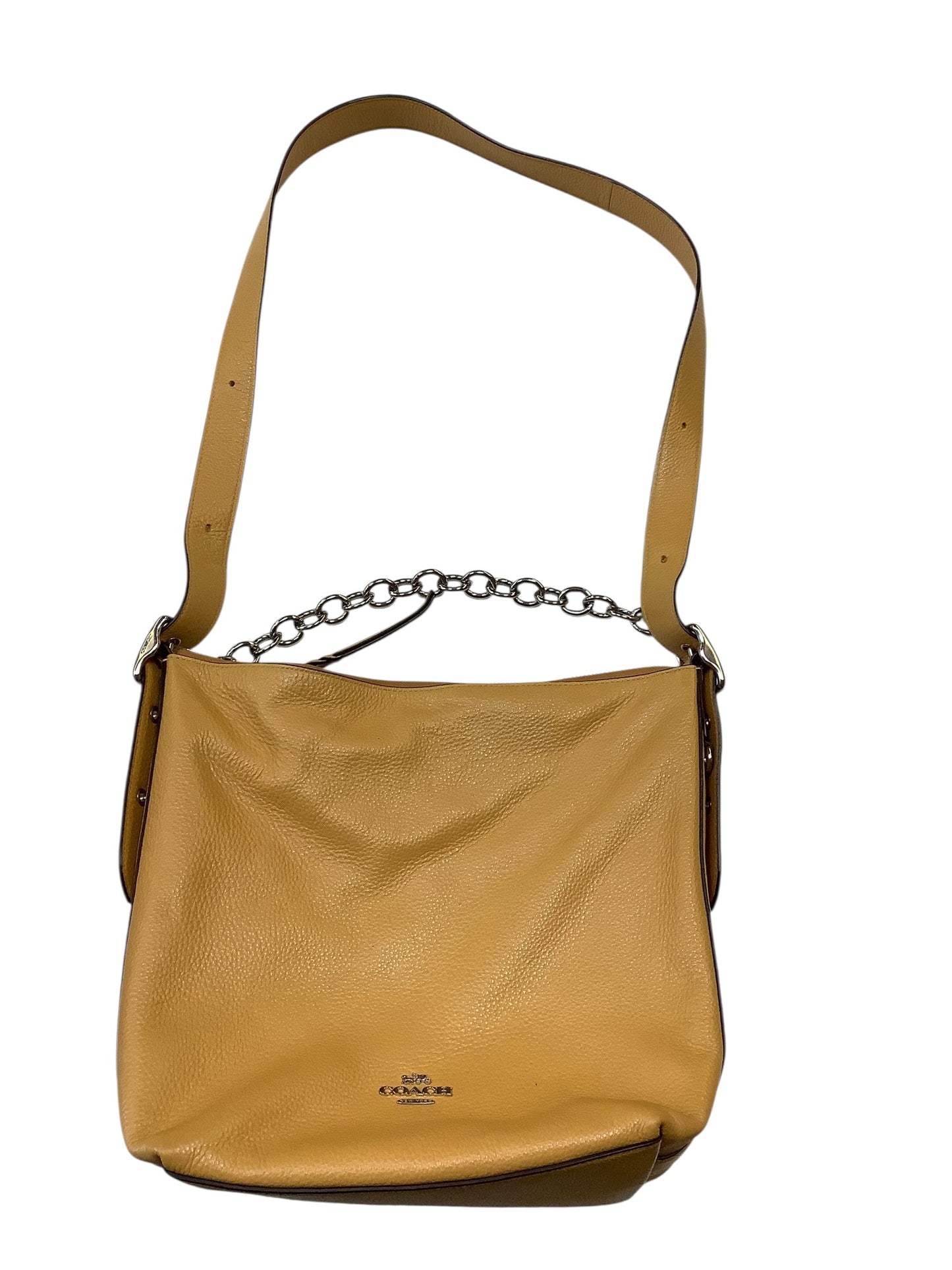 Crossbody Designer By Coach In Yellow, Size:Large