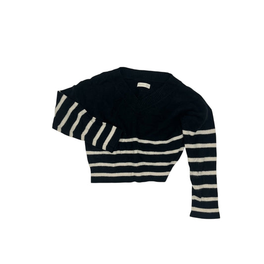 Sweater By Abercrombie And Fitch In Black & Cream, Size:L