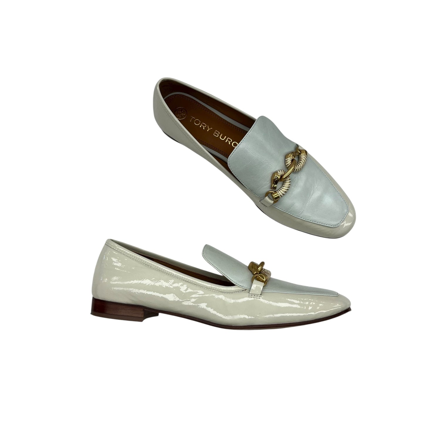 Shoes Designer By Tory Burch In Green & Tan, Size:9