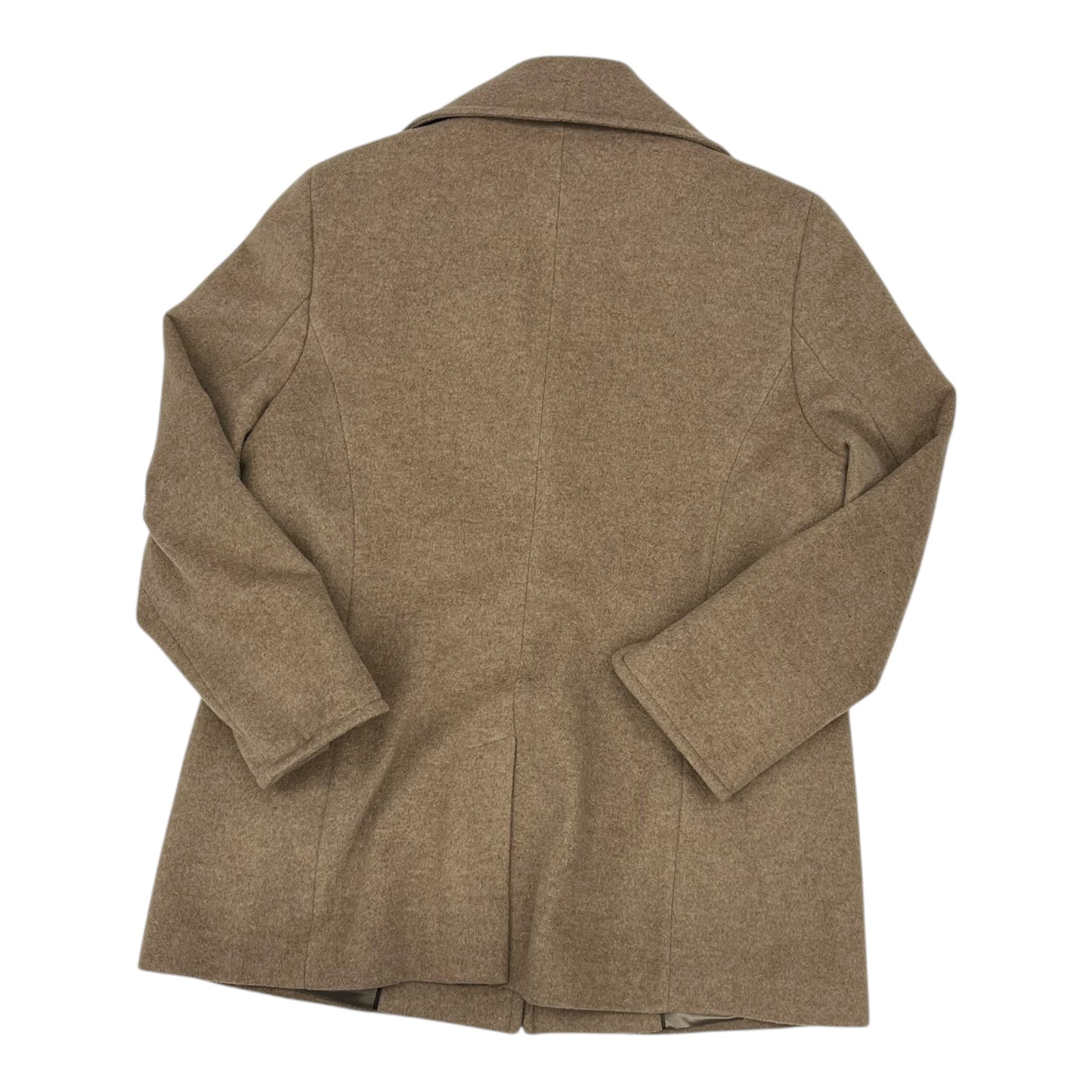 Coat Peacoat By Calvin Klein In Tan, Size:Xl
