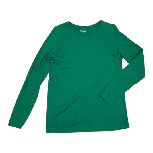 Top Ls Basic By Lands End In Green, Size:M