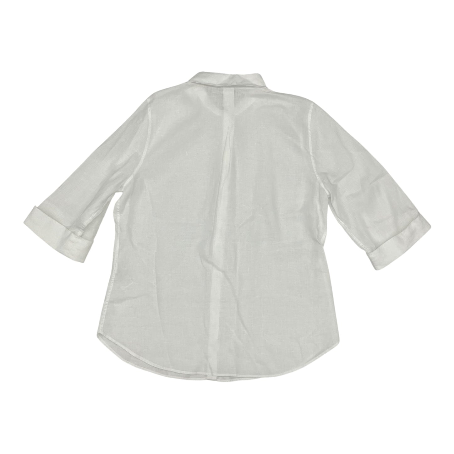 Top 3/4 Sleeve By Chicos In Cream, Size:M