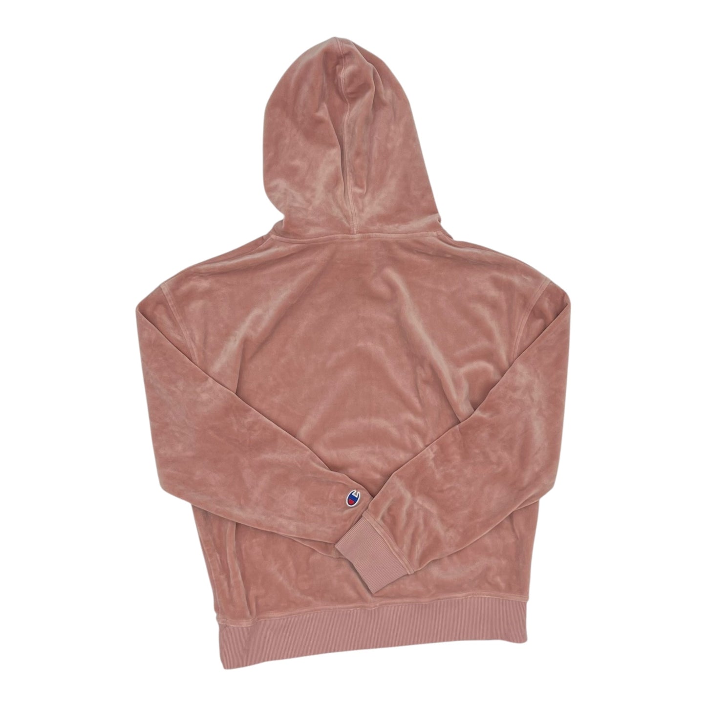 Athletic Sweatshirt Hoodie By Champion In Pink, Size:M