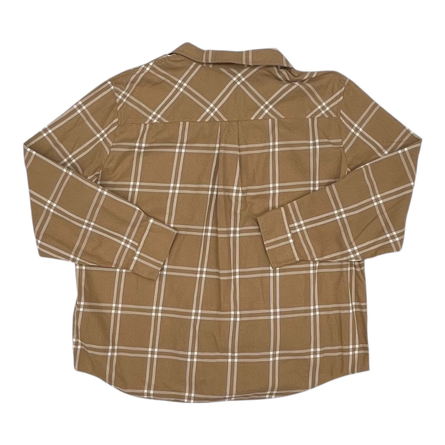 Top Ls By J. Crew In Tan & White, Size:Xl