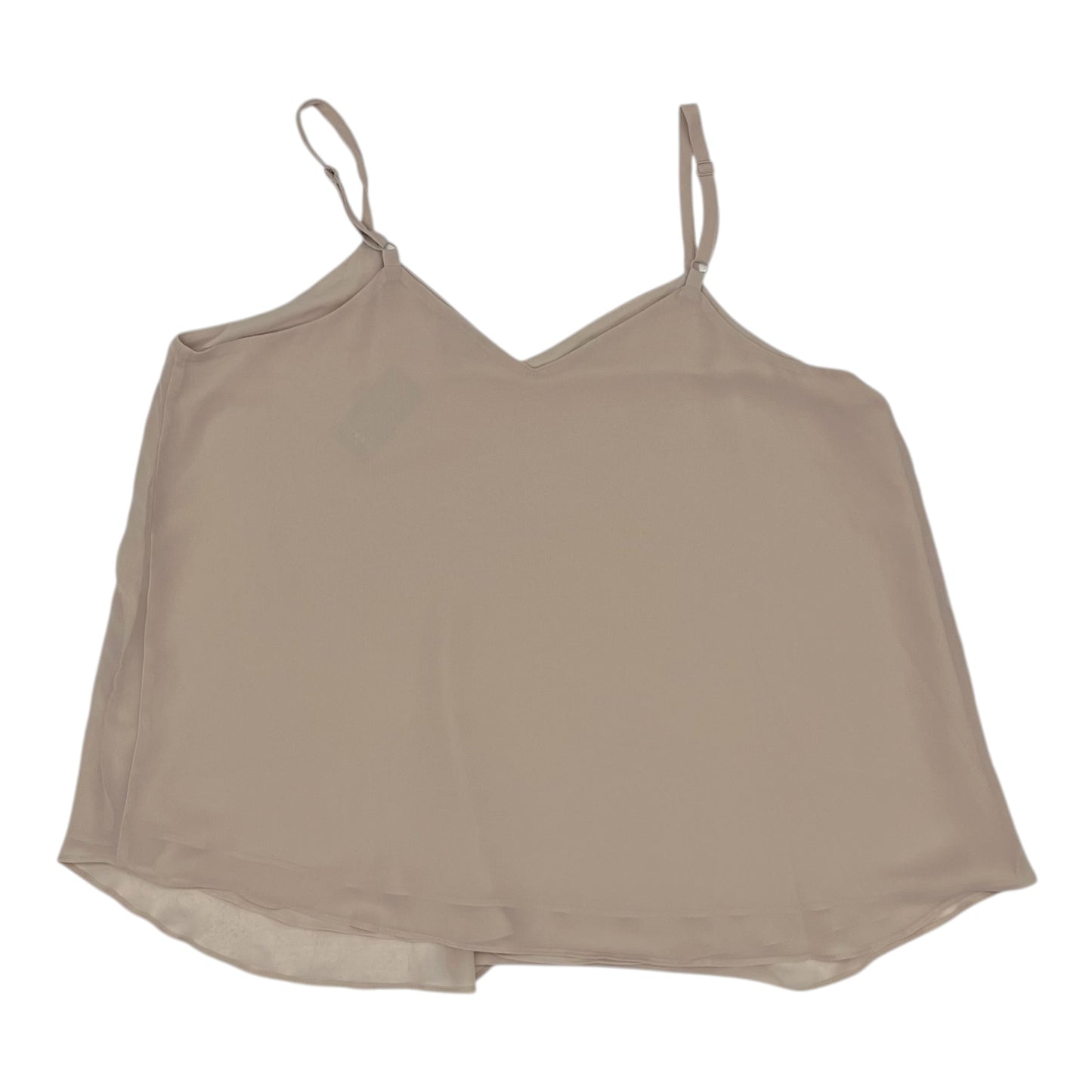 Blouse Sleeveless By Torrid In Tan, Size:1X