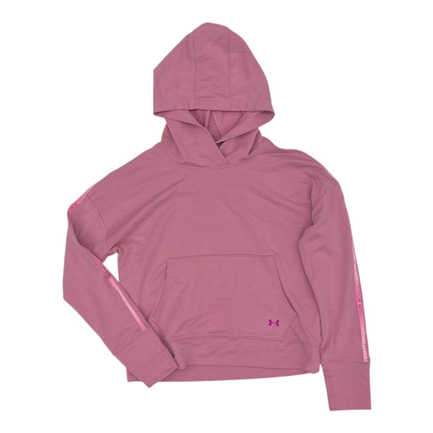 Athletic Top Ls Hoodie By Under Armour In Pink, Size:Xs