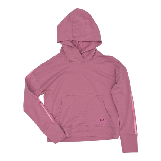 Athletic Top Ls Hoodie By Under Armour In Pink, Size:Xs