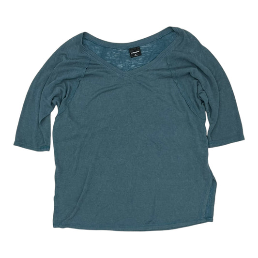 Top 3/4 Sleeve By Clothes Mentor In Teal, Size:Xl