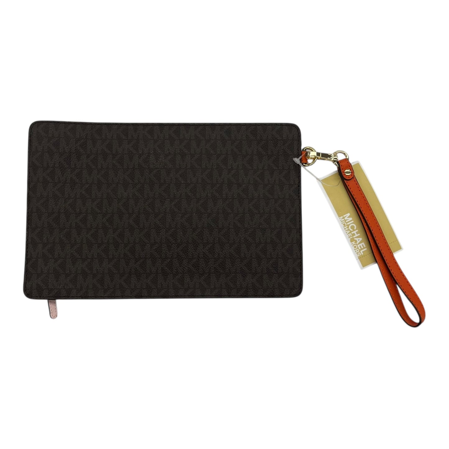 Wristlet Designer By Michael Kors In Brown, Size:Medium