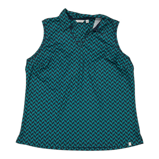 Athletic Tank Top By Lady Hagen In Blue & Green, Size:Xxl