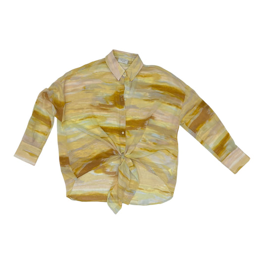 BLOUSE LS by DRESS FORUM in YELLOW, Size:S