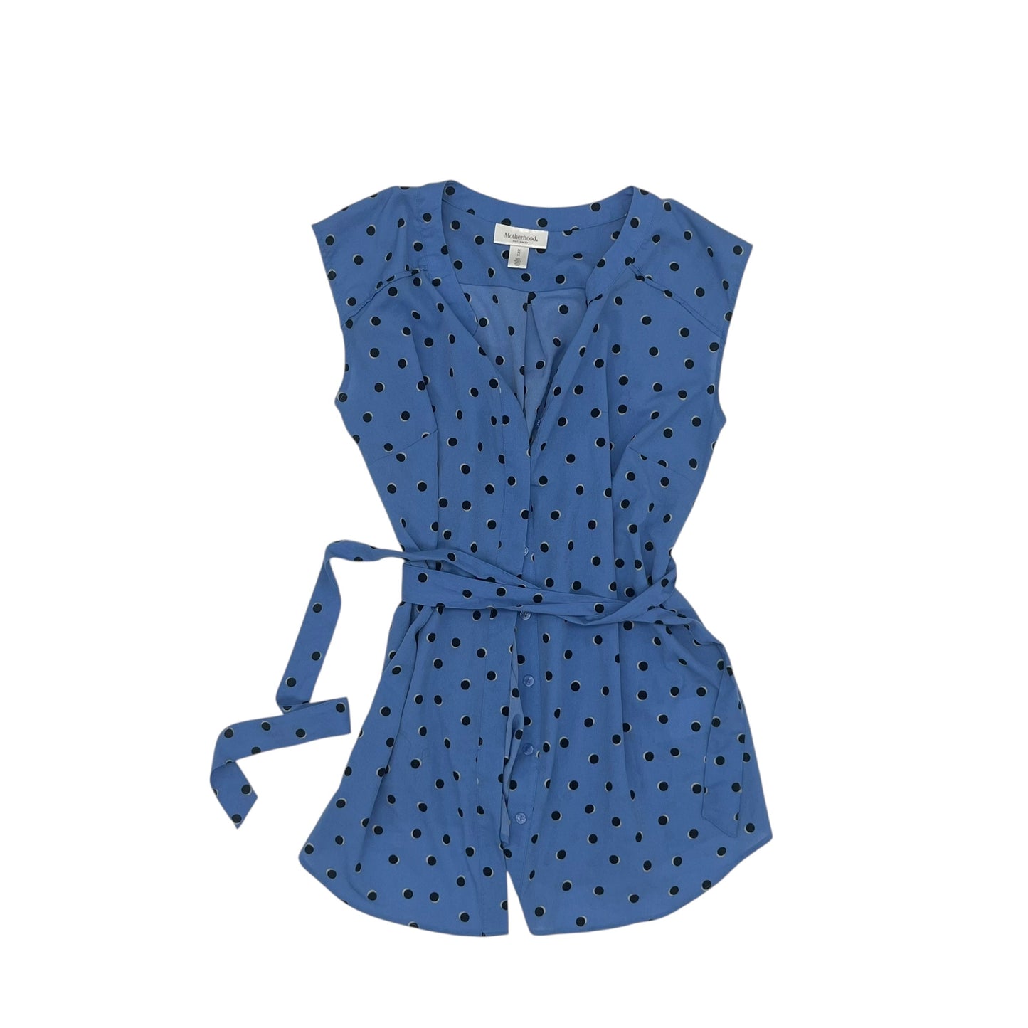 Mat Top Sleeveless By Motherhood In Blue, Size:M