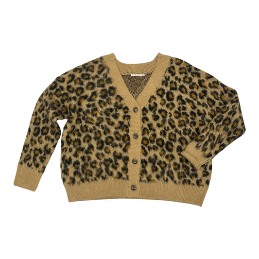 Sweater Cardigan By Mi Ami In Leopard Print, Size:S