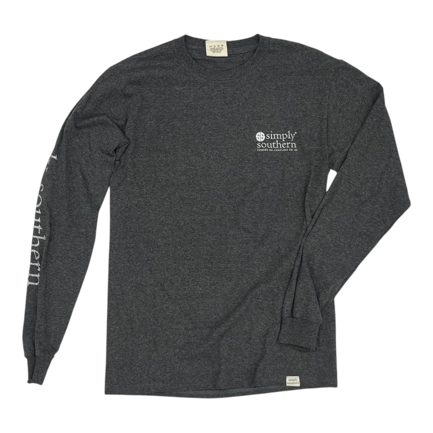 Top Ls By Simply Southern In Grey, Size:S