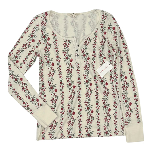 Top Ls By Lucky Brand In Cream & Red, Size:L