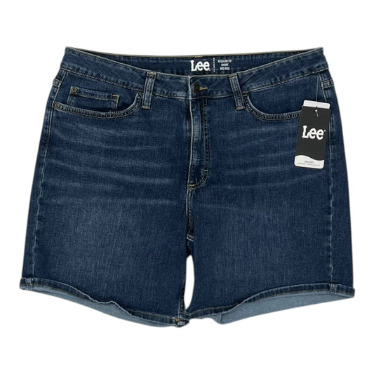 Shorts By Lee In Blue Denim, Size:16