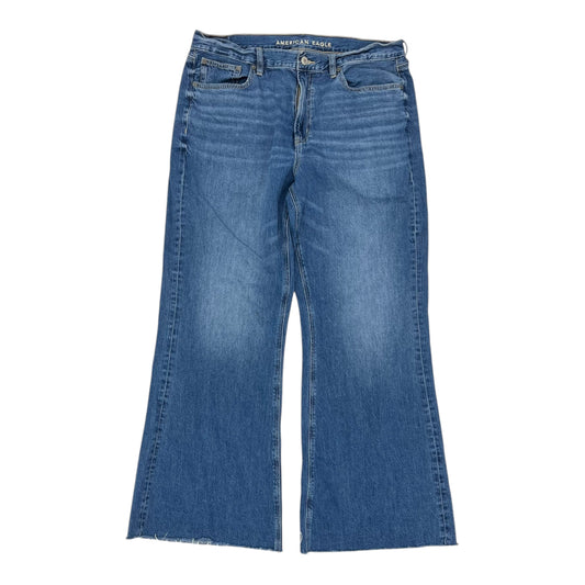 Jeans Flared By American Eagle In Blue Denim, Size:14